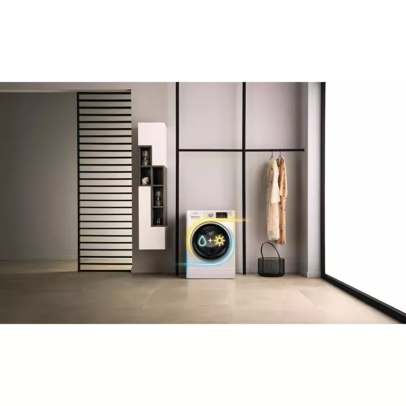 Whirlpool FFWDD1076258B was-droogcombinatie vrijstaand frontlader wit