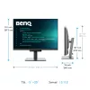 BenQ RD280U computermonitor 71,6 cm (28,2 inch) 3840 x 2560 pixel 4K Ultra HD zwart