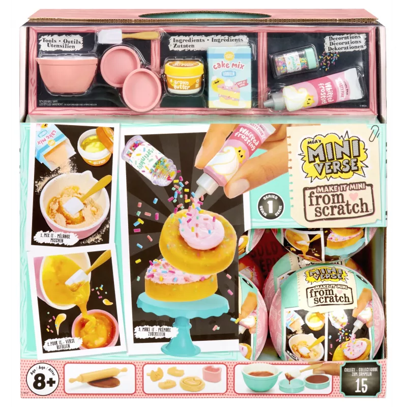 Miniverse Make It Mini From Scratch in PDQ Serie 1, 8 jaar, veelkleurig, kunststof