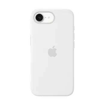 Apple siliconen hoesje iPhone 16e wit