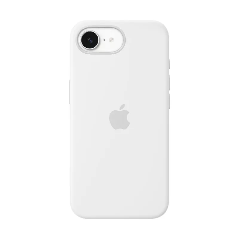 Apple siliconen hoesje iPhone 16e wit