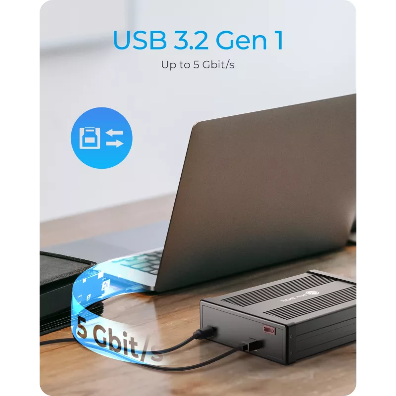 ICY BOX IB-525-U3 ODD-behuizing 13,3 cm (5,25 inch) SATA III zwart