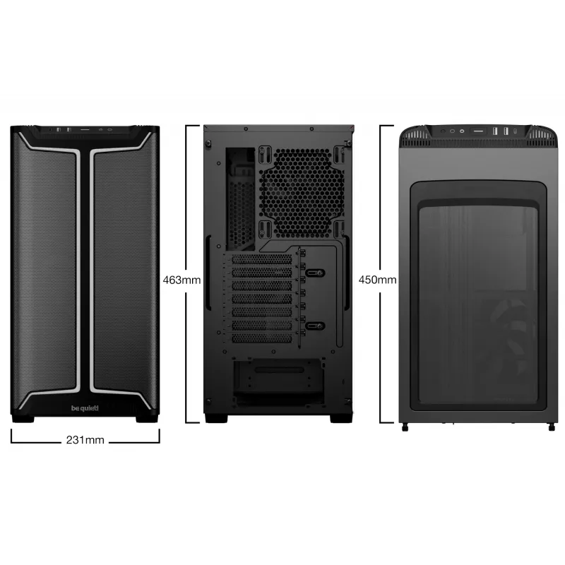 PC-behuizing be quiet! Pure Base 501 DX zwart midi tower