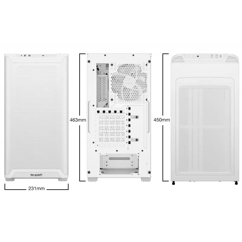 PC-behuizing be quiet! Pure Base 501 LX White Midi Tower