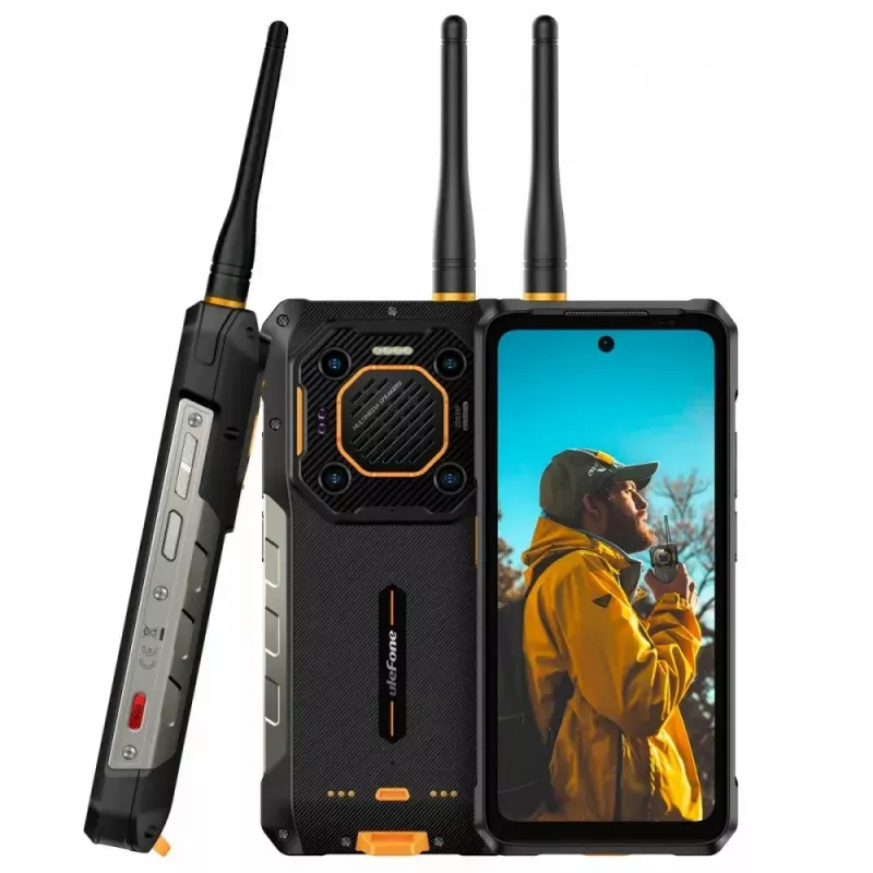 Ulefone Armor 26 Ultra 5G smartphone, walkietalkie, 12GB RAM, 512GB, IP69K, zwart (zonder oplader)