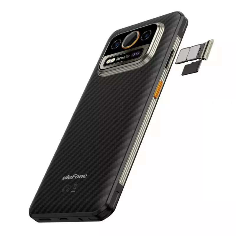 Smartphone UleFone Armor 25T 6,0 inch 6/256 GB Frost zwart, energie-efficiëntieklasse B