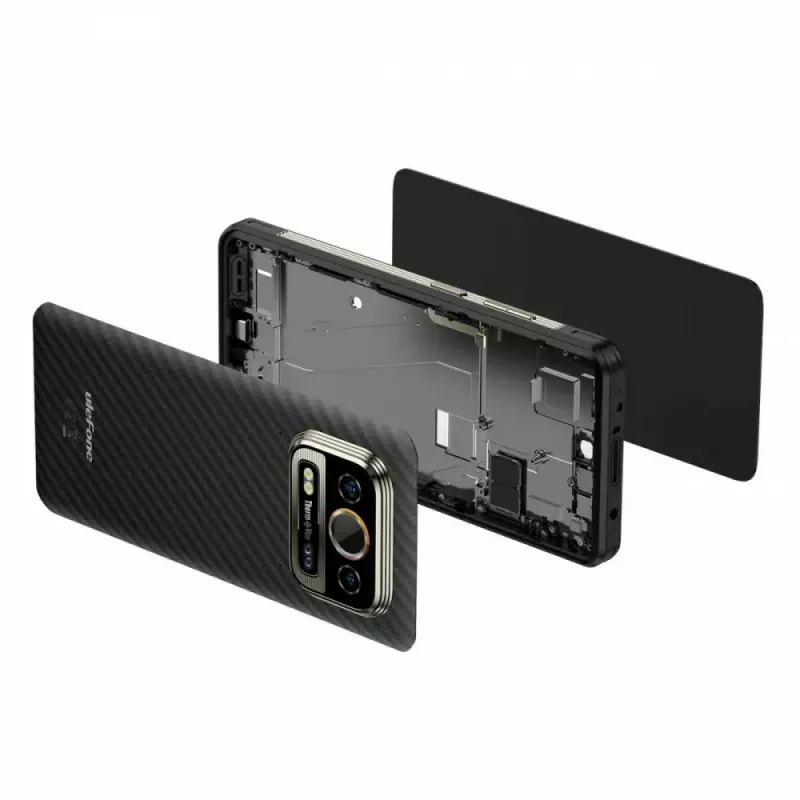 Smartphone UleFone Armor 25T 6,0 inch 6/256 GB Frost zwart, energie-efficiëntieklasse B
