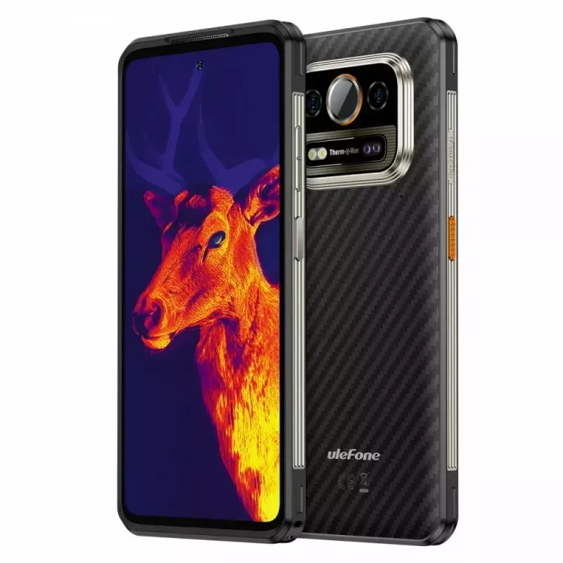 Smartphone UleFone Armor 25T 6,0 inch 6/256 GB Frost zwart, energie-efficiëntieklasse B