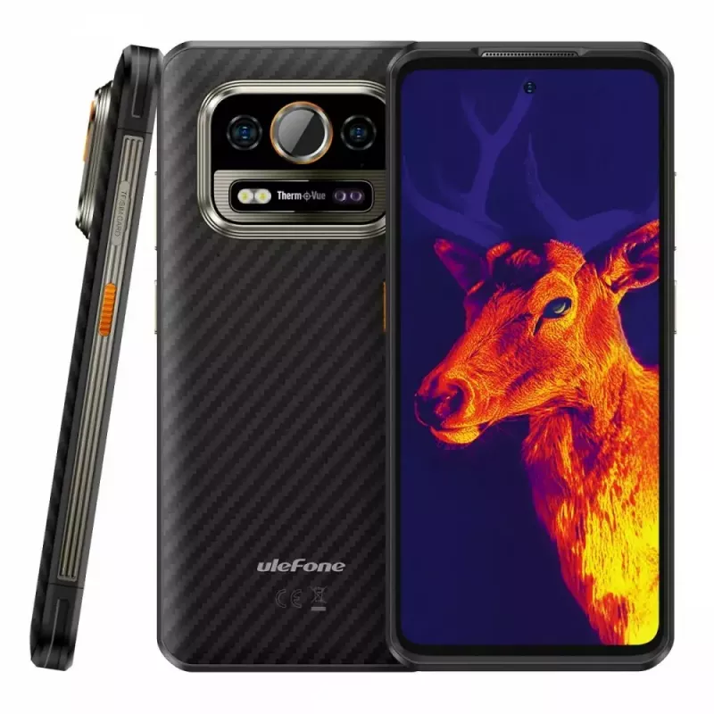 Smartphone UleFone Armor 25T 6,0 inch 6/256 GB Frost zwart, energie-efficiëntieklasse B