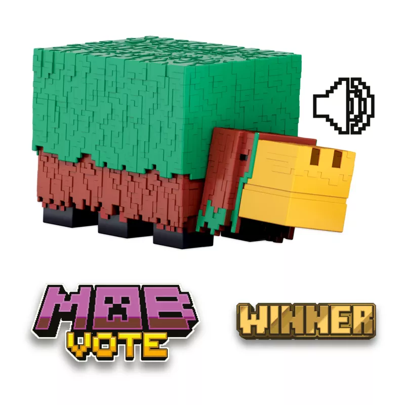 Mattel Minecraft HXM85 Sniffer actiefiguur 8 cm met spelgeluiden