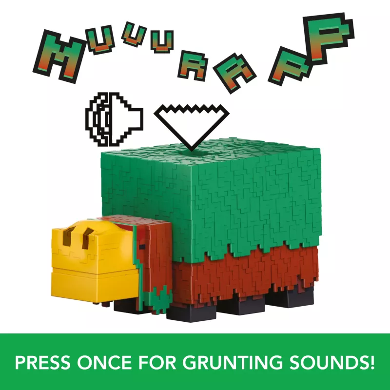 Mattel Minecraft HXM85 Sniffer actiefiguur 8 cm met spelgeluiden