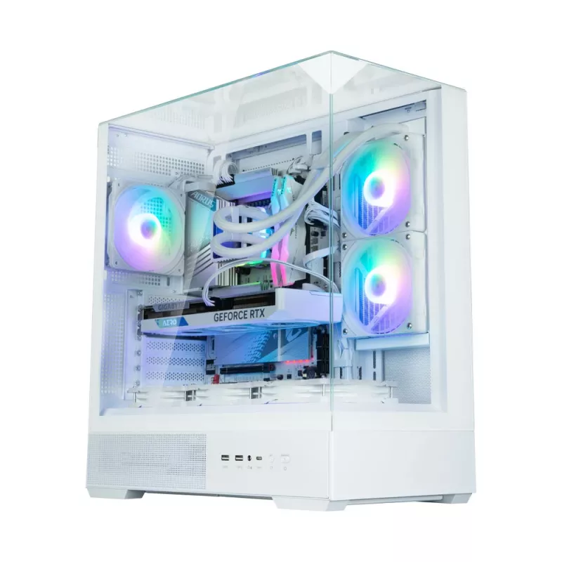 PC-behuizing Zalman P40 Prism Wit Midi Tower