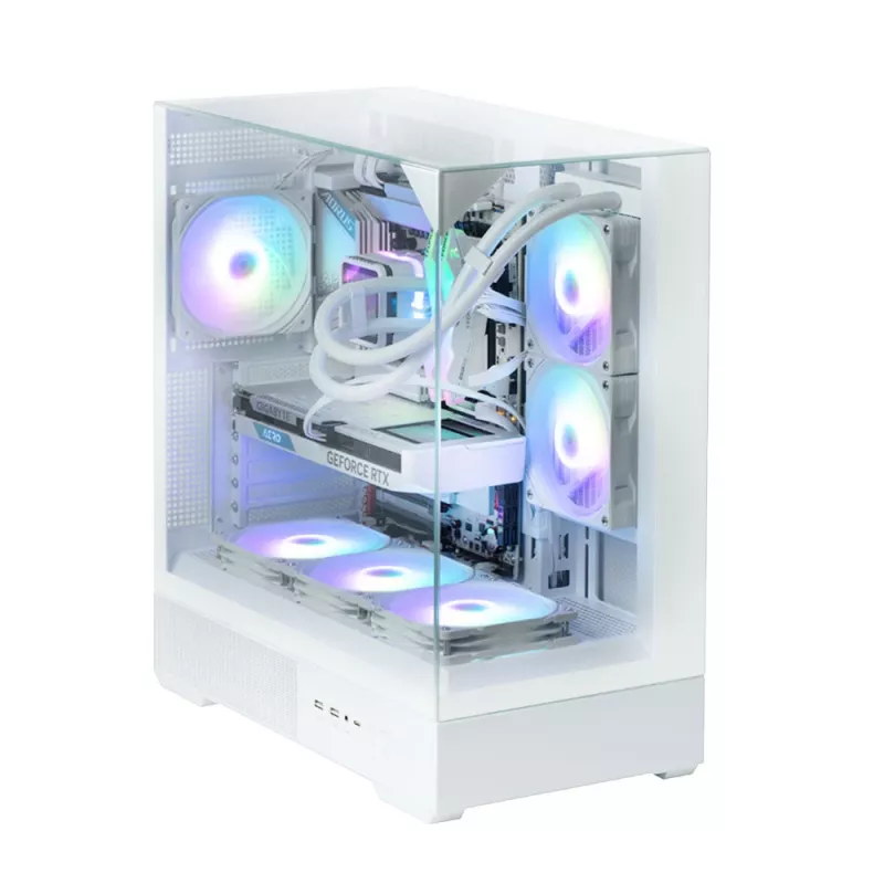 PC-behuizing Zalman P40 Prism Wit Midi Tower