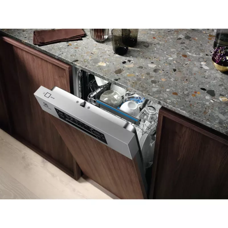 Inbouwvaatwasser Electrolux EES42210IX 45 cm Slimline, 9 couverts, 44 dB, AirDry, 8 programma's