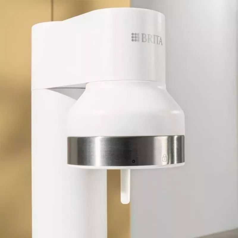 Sodabereider BRITA Carbonator 1046730 Wit — compacte tafelwatersprudler met 2 flessen (231×126×443 mm)
