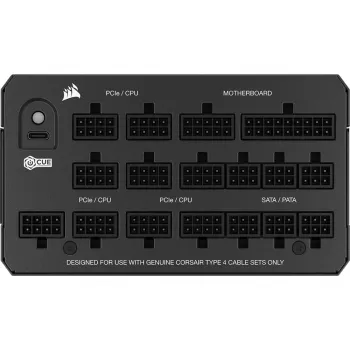 Voeding CORSAIR HX1200 1200 W ATX 24-Pin volledig modulair 80 PLUS Platinum zwart 14 cm ventilator