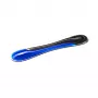 Kensington Slim Duo Gel toetsenbord polssteun - blauw, blauw, gel, thermoplastisch polyurethaan (TPU), China, MIL-STD-810H methode 504.3 besmetting door vloeistoffen, 490 mm, 95 mm