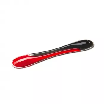 Kensington Slim Duo Gel toetsenbord polssteun – rood, rood, gel, thermoplastisch polyurethaan (TPU), China, MIL-STD-810H methode 504.3 besmetting door vloeistoffen, 490 mm, 95 mm