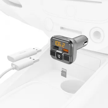 Hama 00014165 FM-transmitter 87,6 – 107,9 MHz sigarettenaansteker zilver