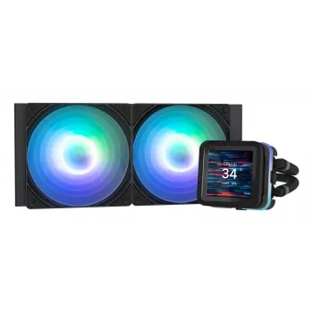 Zalman ALPHA2 DS A24 zwart computerkoelsysteem processor all-in-one vloeistofkoeler 12 cm 1 st.