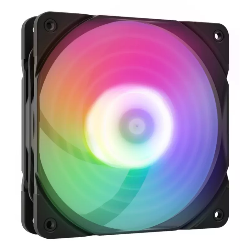 Ventilator ZALMAN ZM-AF 120R ARGB ZWART 120mm met ARGB-verlichting