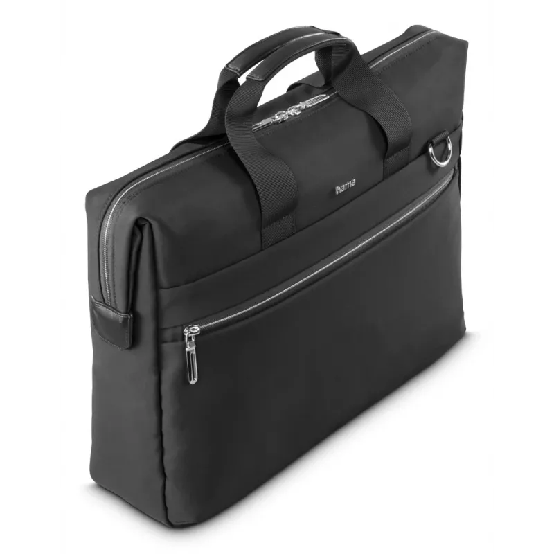 Laptoptas HAMA 227061 zwart – robuust design, gevoerd hoofdvak, schouderband
