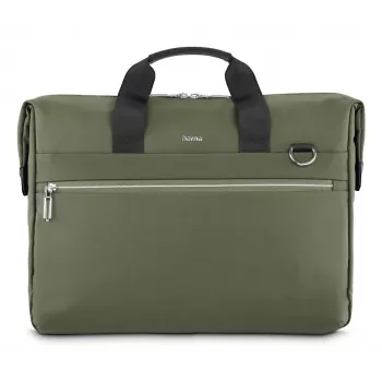 Laptoptas HAMA ultimate 227063 — groen, geschikt voor laptops tot 15,6 inch, gevoerd vak, voorvak, schouderband