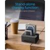 ICY BOX IB-1233CL-CR dock- en kloonstation met 2 schachten voor 2,5/3,5 inch SSD/HDD, CF/SD-kaartlezer, USB-A-hub, USB 3.2 Gen 1, zwart
