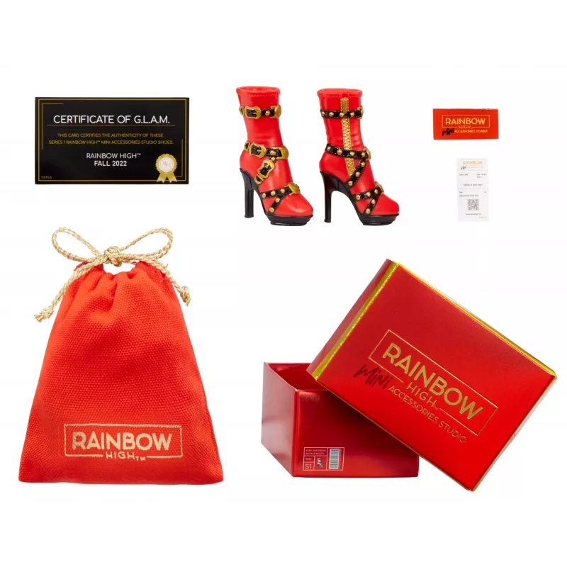 Rainbow High Accessories Studio Series 1, S-assortiment in PDQ poppenschoenen