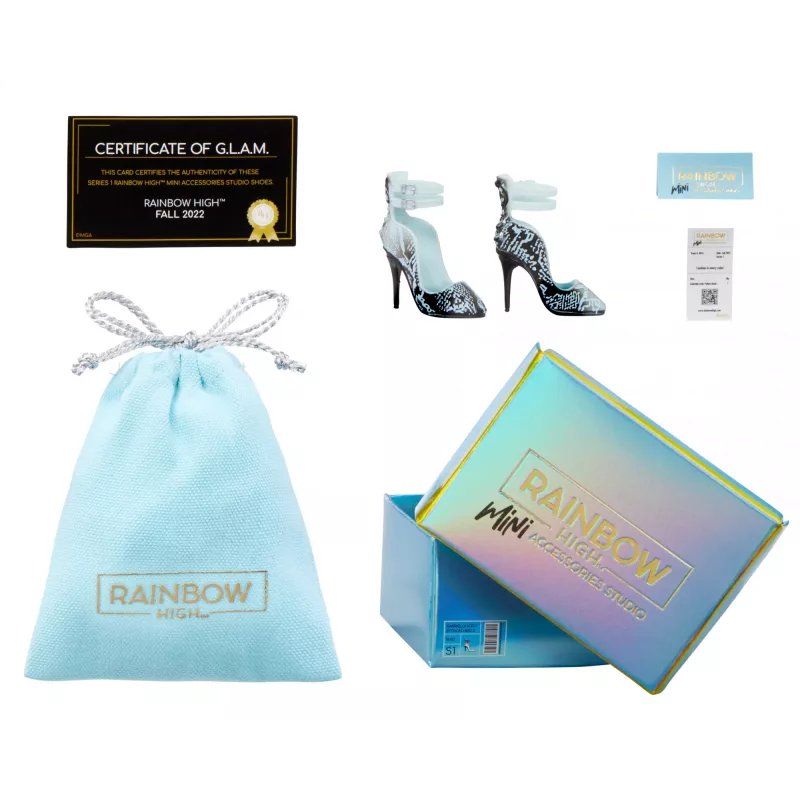 Rainbow High Accessories Studio Series 1, S-assortiment in PDQ poppenschoenen