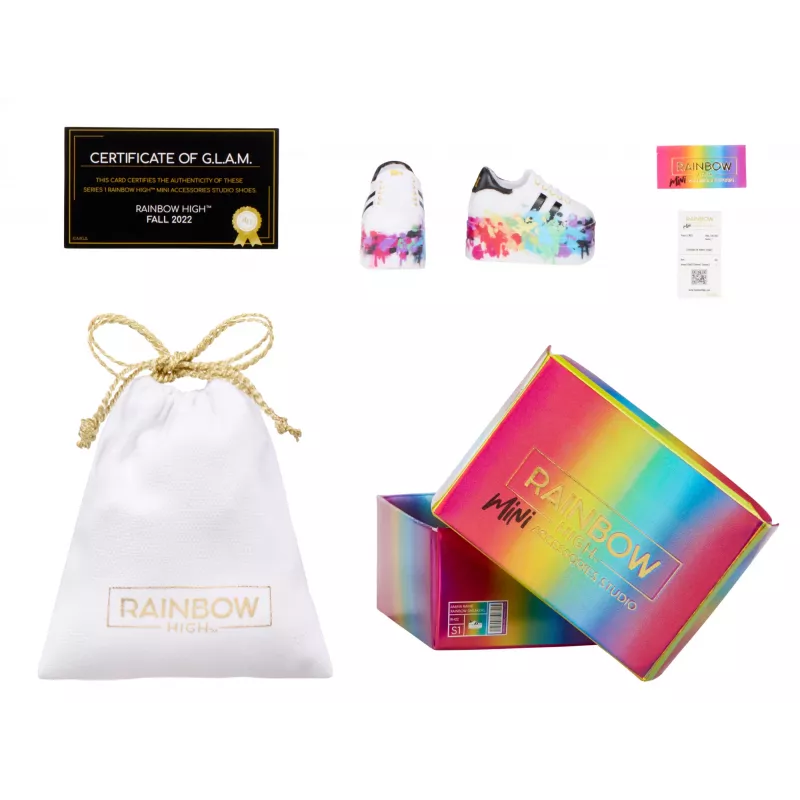 Rainbow High Accessories Studio Series 1, S-assortiment in PDQ poppenschoenen