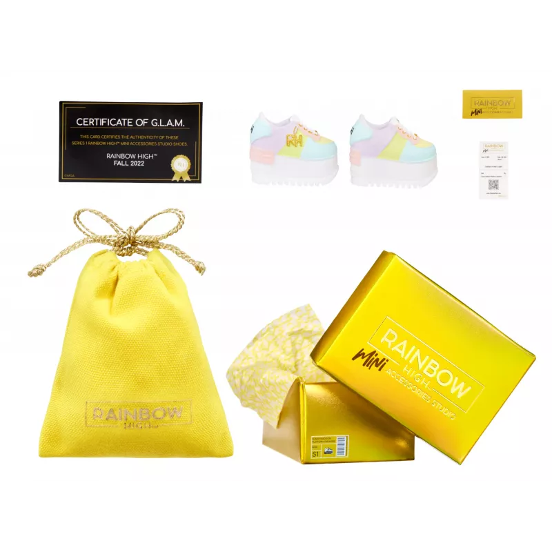 Rainbow High Accessories Studio Series 1, S-assortiment in PDQ poppenschoenen