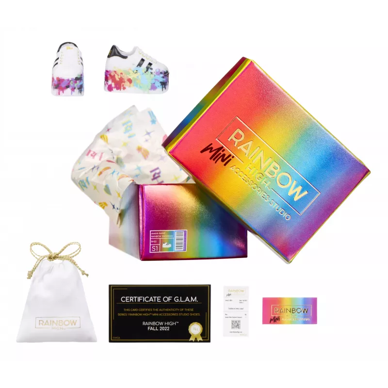 Rainbow High Accessories Studio Series 1, S-assortiment in PDQ poppenschoenen