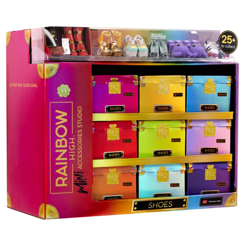 Rainbow High Accessories Studio Series 1, S-assortiment in PDQ poppenschoenen