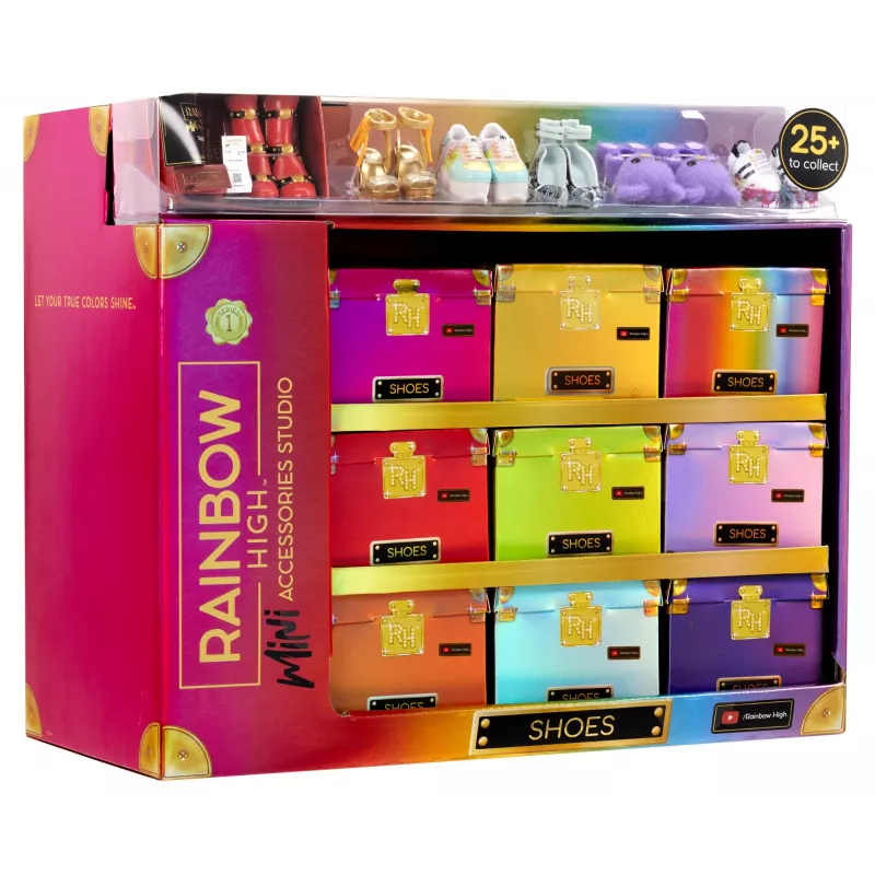 Rainbow High Accessories Studio Series 1, S-assortiment in PDQ poppenschoenen