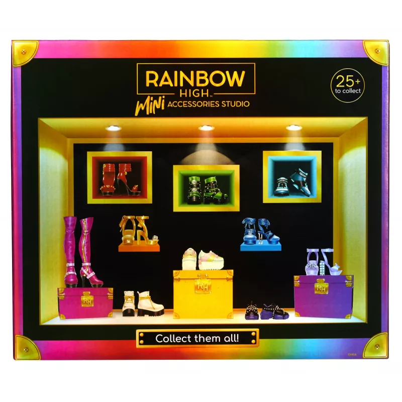 Rainbow High Accessories Studio Series 1, S-assortiment in PDQ poppenschoenen