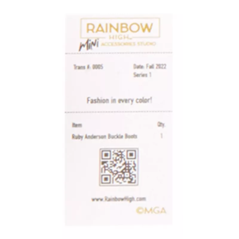 Rainbow High Accessories Studio Series 1, S-assortiment in PDQ poppenschoenen