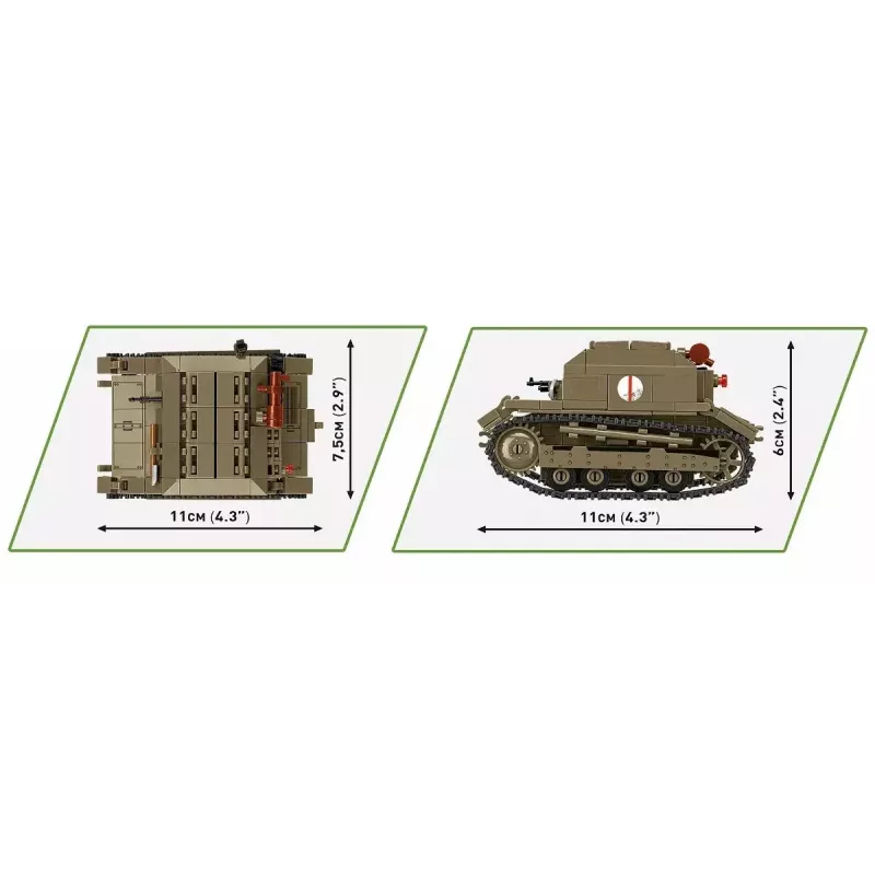 Cobi Blocks tankette TK-3 constructieset – 323 onderdelen