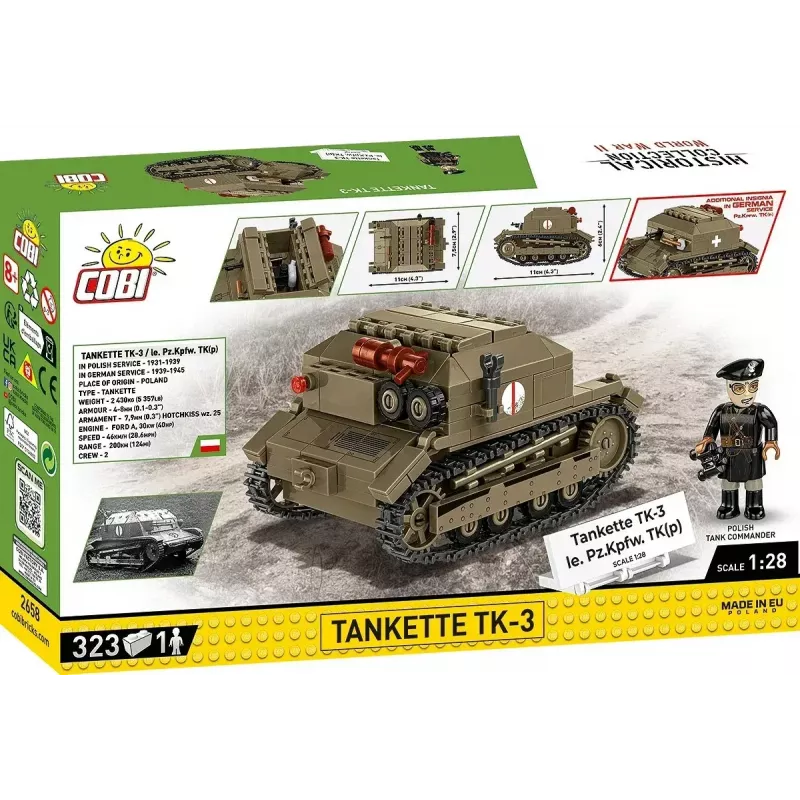 Cobi Blocks tankette TK-3 constructieset – 323 onderdelen