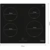 Bosch Serie 4 PUE611BB5E kookplaat zwart inbouw 60 cm zone-inductiekookplaat 4 zone(n)