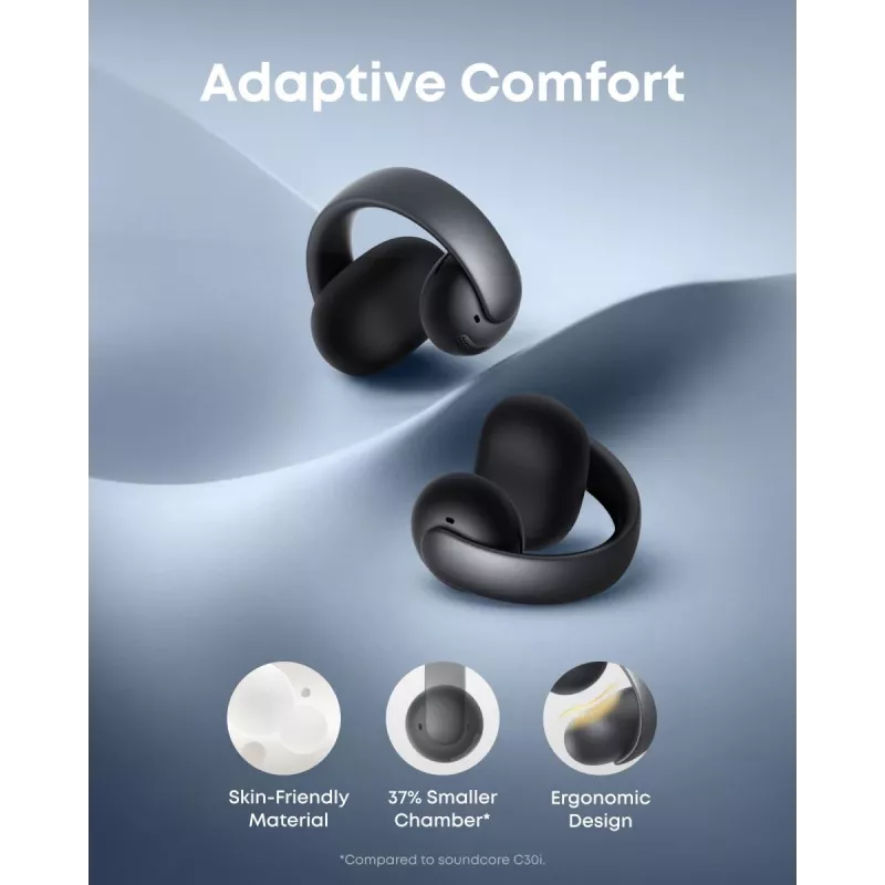 ANKER earbud - Soundcore Aeroclip - zwart