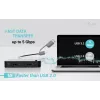 i-tec universele KVM HUB 2x USB-C 2x USB-A 3.0 5000 Mbit/s zwart