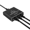 Ethernet-splitter QOLTEC 52294 1x3 RJ45 met USB-C-voedingsingang