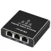 Ethernet-splitter QOLTEC 52294 1x3 RJ45 met USB-C-voedingsingang