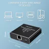 Ethernet-splitter QOLTEC 52294 1x3 RJ45 met USB-C-voedingsingang