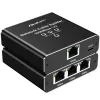 Ethernet-splitter QOLTEC 52294 1x3 RJ45 met USB-C-voedingsingang