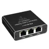 Ethernet-splitter QOLTEC 52294 1x3 RJ45 met USB-C-voedingsingang