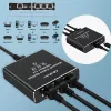 Ethernet-splitter QOLTEC 52294 1x3 RJ45 met USB-C-voedingsingang