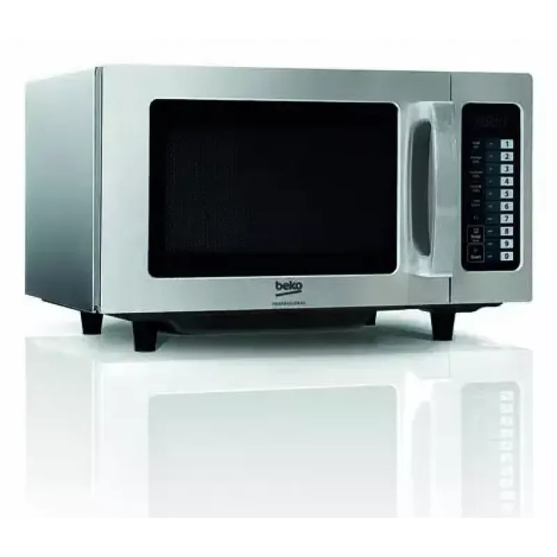 Solo-tafelmagnetron BEKO PRO25IXBP, 25 l, zilver, LED-display, toetsenbediening