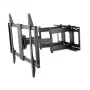 Manhattan wandsteun voor tv & monitors (Full Motion), voor schermen van 37 inch tot 100 inch, VESA-compatibiliteit: alle tussen 200x200 mm en 900x600 mm – controleer de afmetingen van de vier bevestigingsgaten op de achterkant van het scherm om te zorgen dat ze passen, max. 80 kg, zwart, steun, levenslange garantie